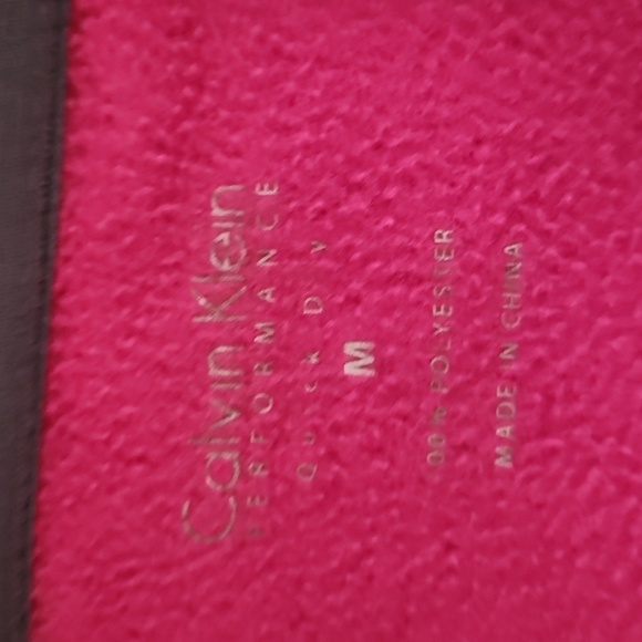 CALVIN Klein Performance Fuchsia Quick Dry Zip-Up Jacket - Picture 7 of 9